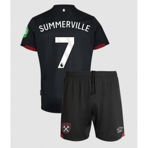 West Ham United Crysencio Summerville #7 Dětské Venkovní dres komplet 2024-25 Krátký Rukáv (+ trenýrky)